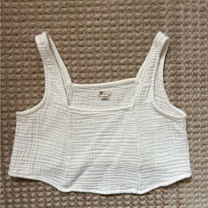 Billabong White Beachy Tank Top